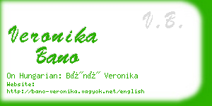 veronika bano business card